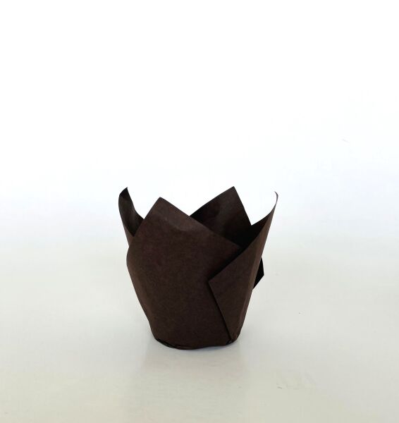 Brown Tulip Muffin Cup 2