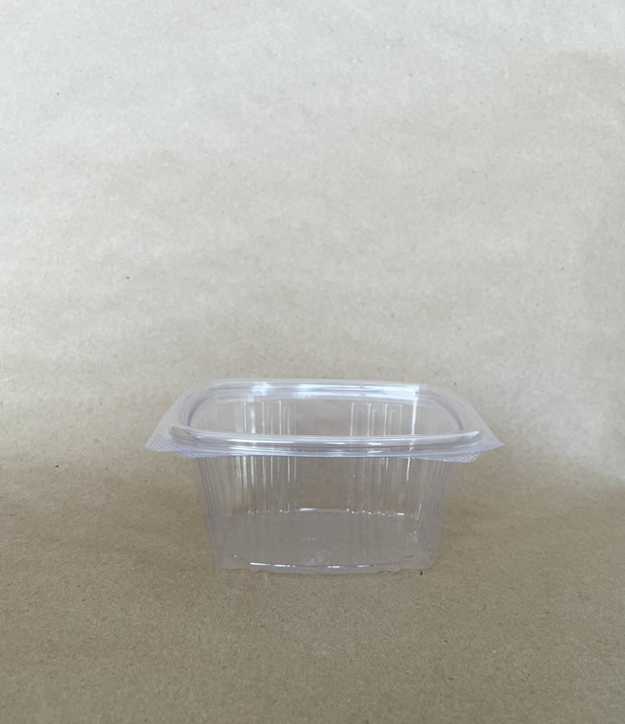 16oz. PLA Rectangular Deli Container Hinged Lid