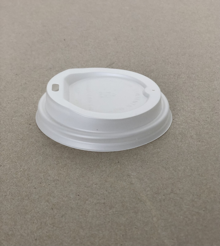 8oz. Sip White Compostable Hot Cup Lid
