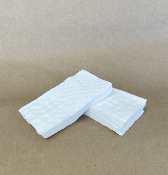 1 Ply White Tall Fold Sugarcane Napkin